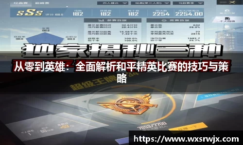 从零到英雄：全面解析和平精英比赛的技巧与策略