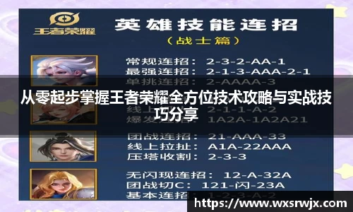 从零起步掌握王者荣耀全方位技术攻略与实战技巧分享